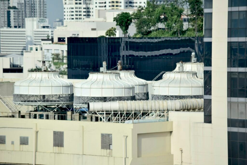 Torres de resfriamento de sistema central de climatização